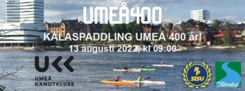 Kalaspaddling Umeå 400år med Umeå Kanotklubb