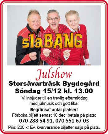 Julshow med Slabang