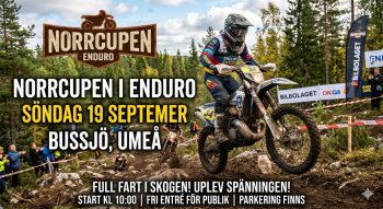 Norrcupen i Enduro på Bussjö Motorstadion