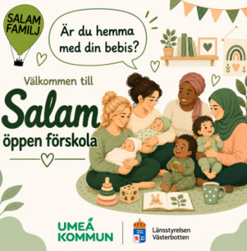 Salam öppen förskola: för dig som kommer från ett annat land och är hemma med din bebis